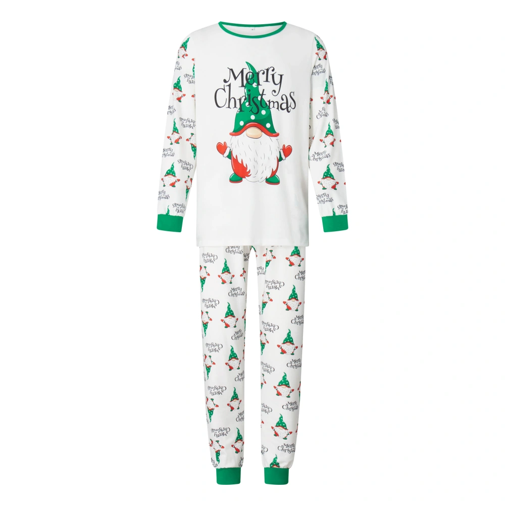 Christmas Family Pajamas Matching Set Santa Claus Print Tops and Pants