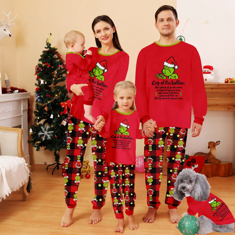 Christmas Grinch Pajamas,Pajamas,Christmas Family Pajamas Set