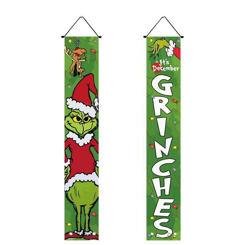 Grinch Christmas Porch Sign, Grinch Christmas Decorations Christmas Porch Banner Decorations Christmas Outdoor Yard Front Porch Sign
    Visit the Eaguecros Store