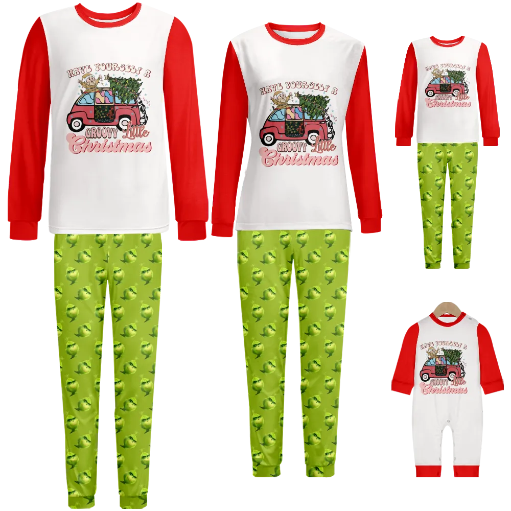 Grinch Christmas,Christmas Pajams,Family Pajamas Set