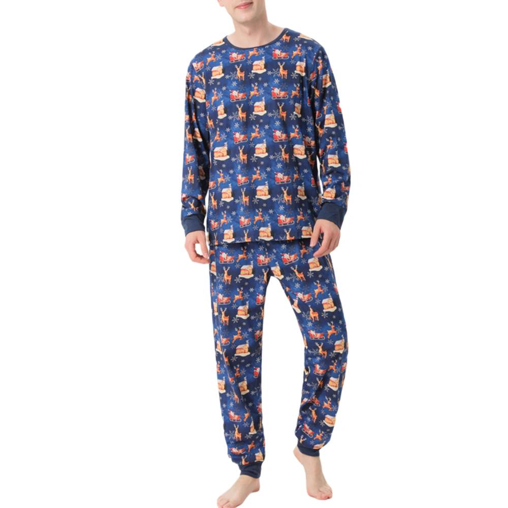 Christmas Family Matching Pajamas, Reindeer Tops with Pants/Jumpsuit