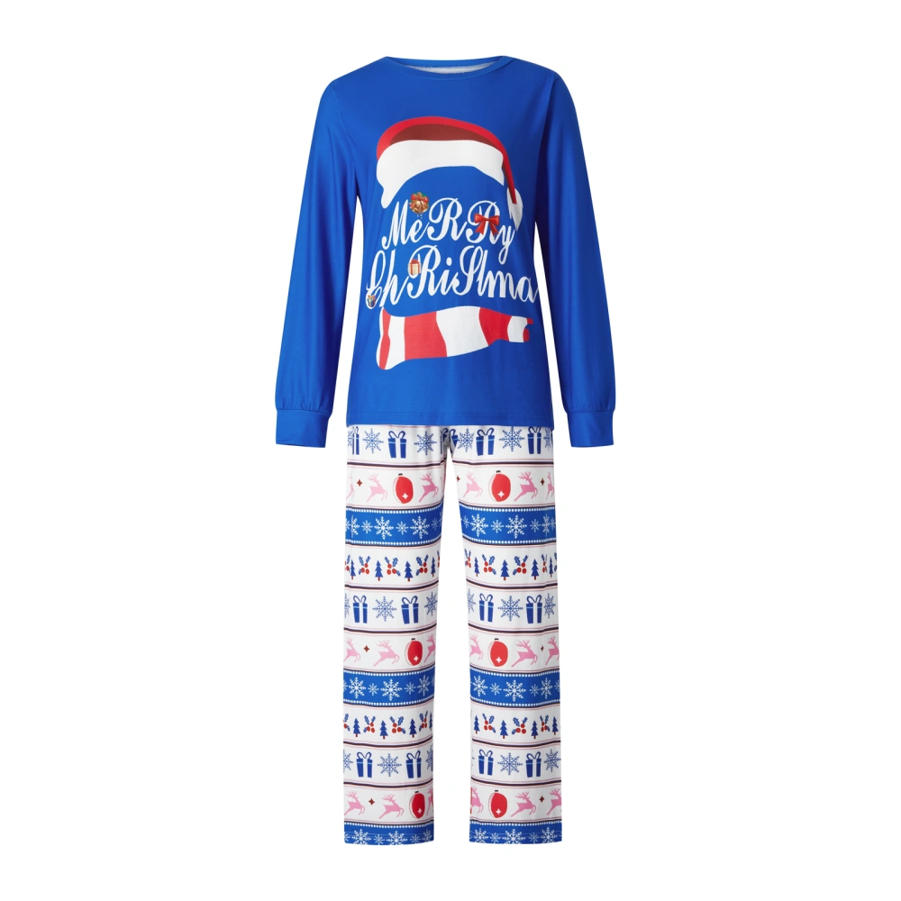 Christmas Family Match Pajamas, Long Sleeve Tops + Long Pants Set