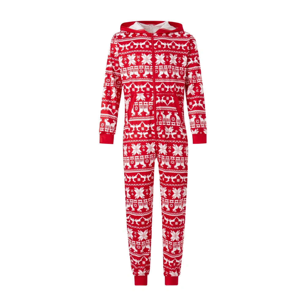 Family Matching Christmas Pajamas Romper Snowflake Deer Sleepwear