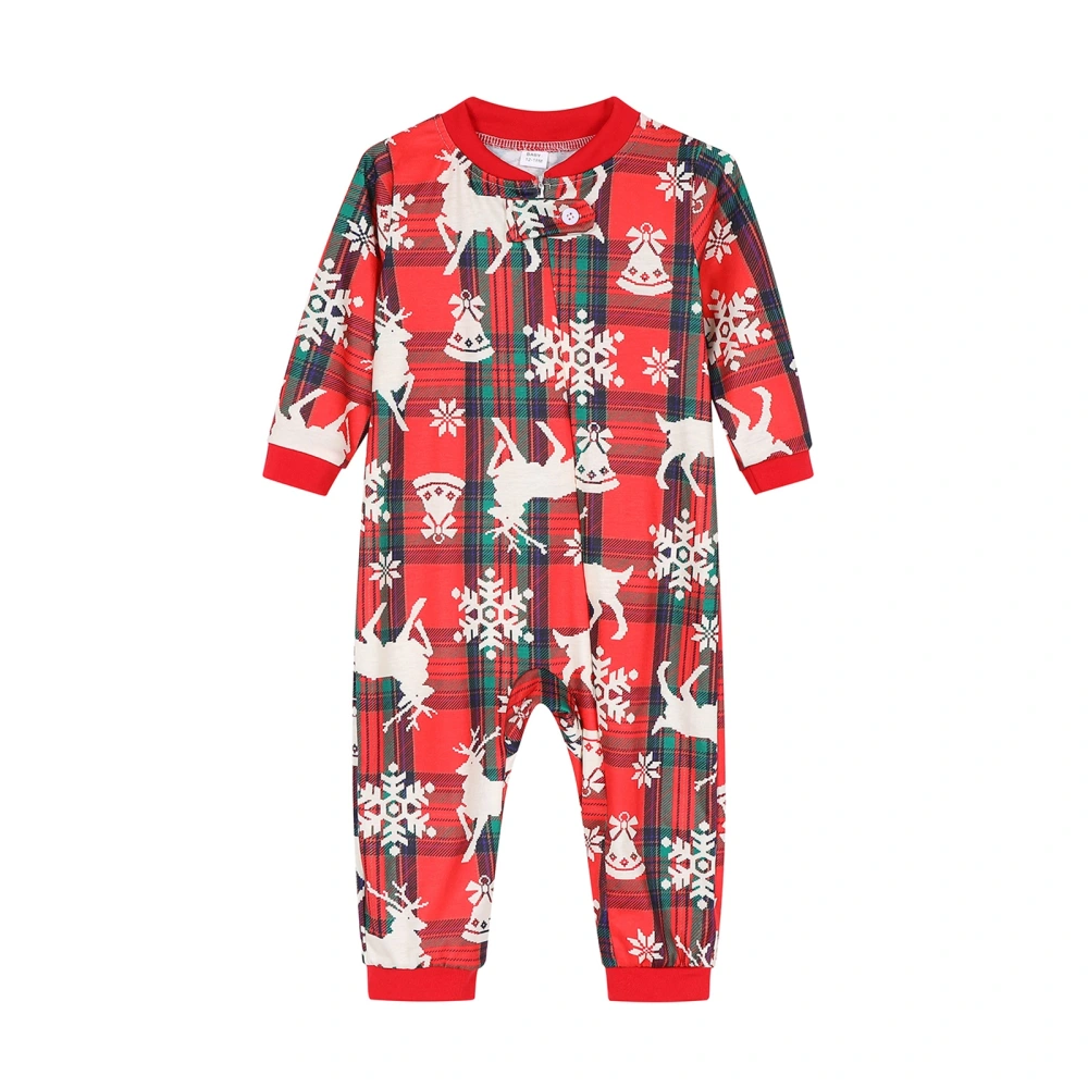 Family Matching Christmas Pajamas, Baby Romper/Tops + Pants Set