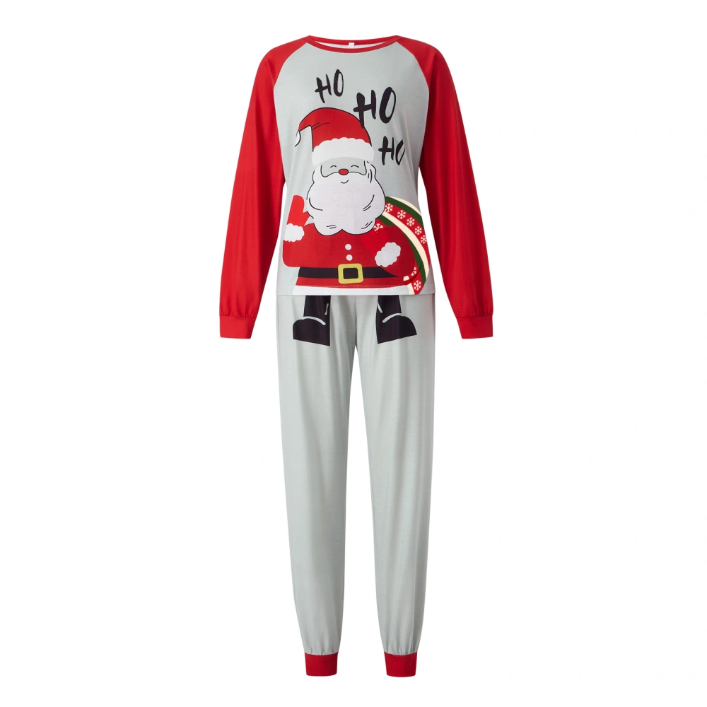 Christmas Family Matching Pajamas Set, Santa Claus T-shirt with Pants