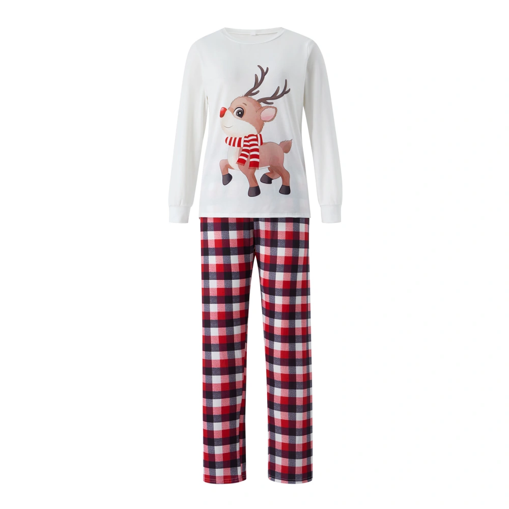 Family Christmas Pajamas Suits, Long Sleeve Tops + Pants/Romper Set