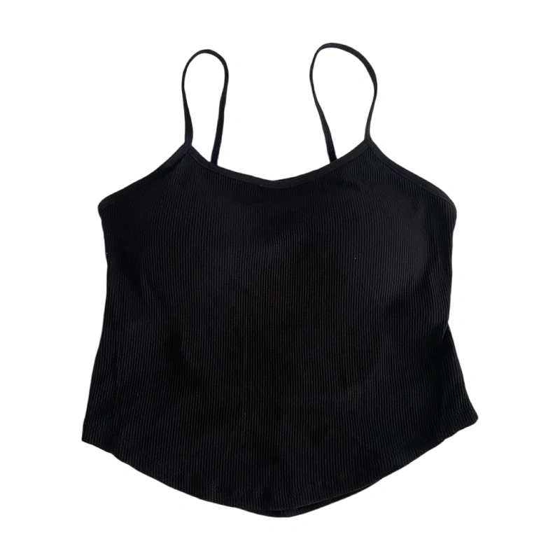 Women Crop Camisole Solid Color Summer Spaghetti Strap Tank Tops