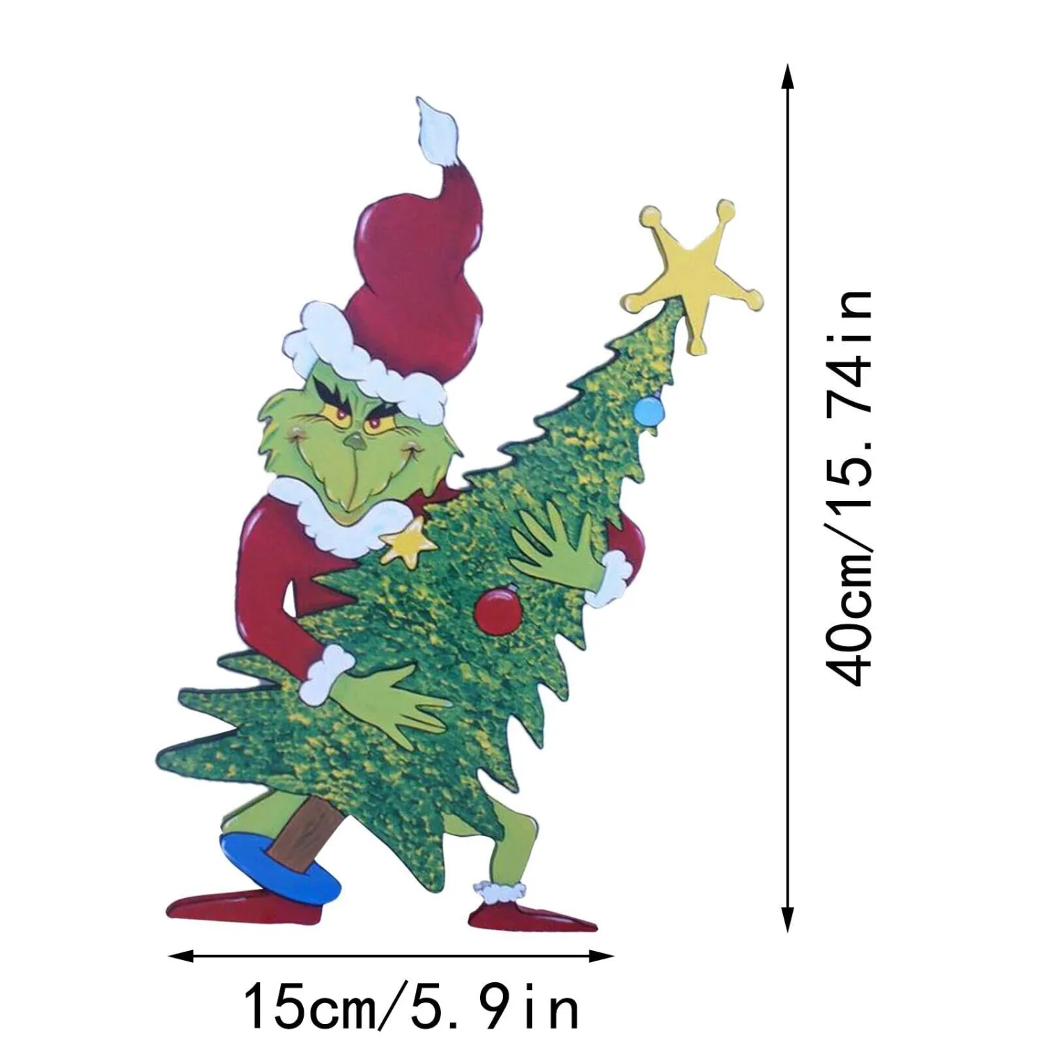 Grinch Christmas Lighting,Home Lighting Acrylic Christmas Decorations LED Lights Outdoor Yard Decoration,A