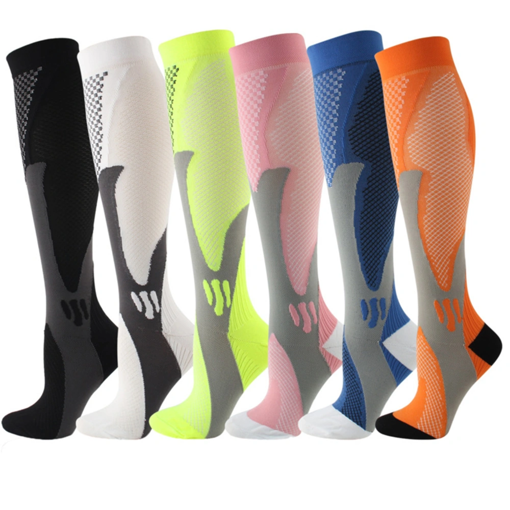 Compression Socks, Color Block Soft Knee Length Sports Socks