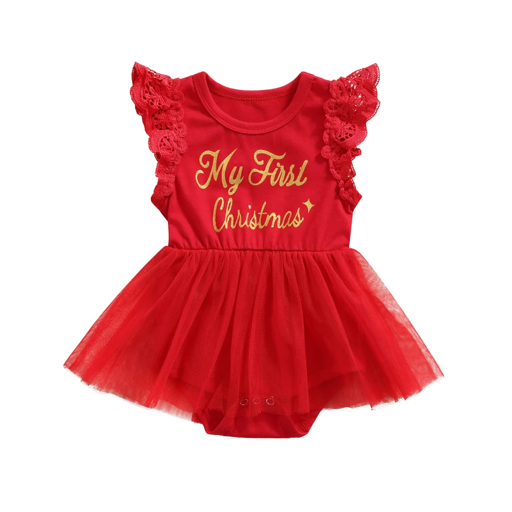 Lovely Kids Romper Skirt, Round Neck Tops Skirt Triangle Crotch