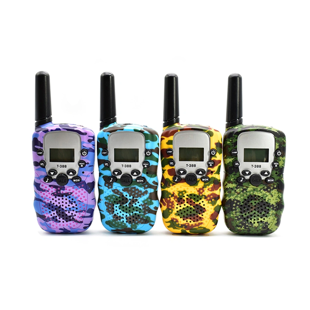 Children Camouflage Printing Walkie-talkie with Built-in Flashlight