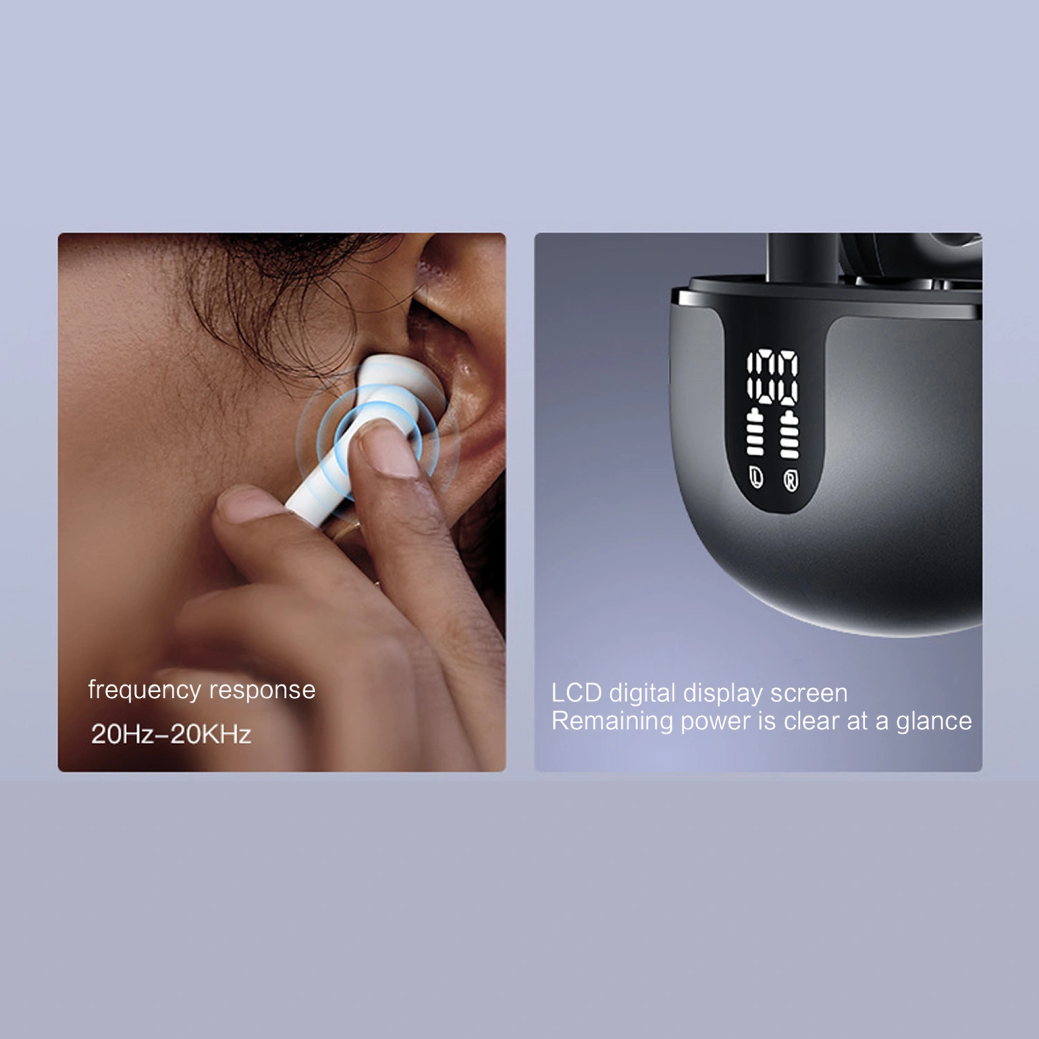 Wireless Bluetooth Earphone Mini In-ear Headset with Charging Box