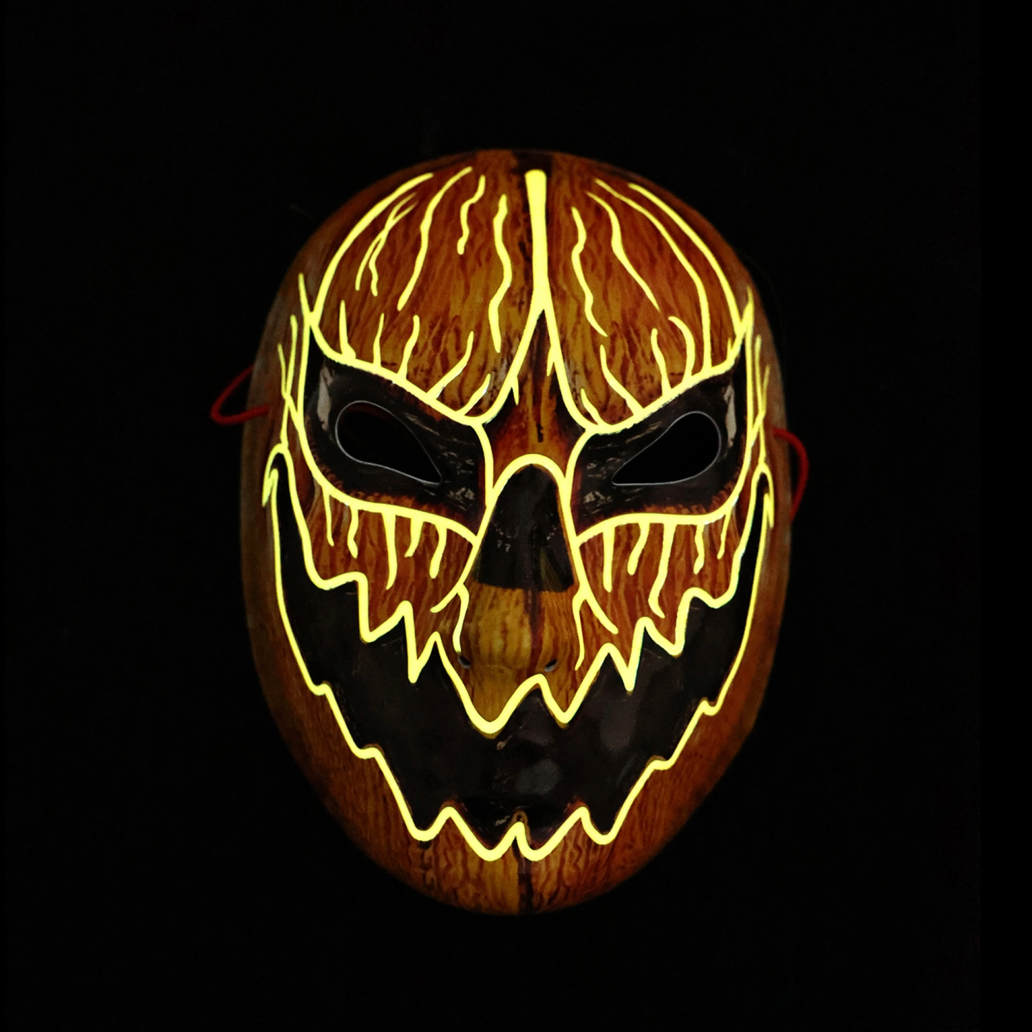 LED Halloween Mask with Flashing Mode, Scary Skull Face Decoration