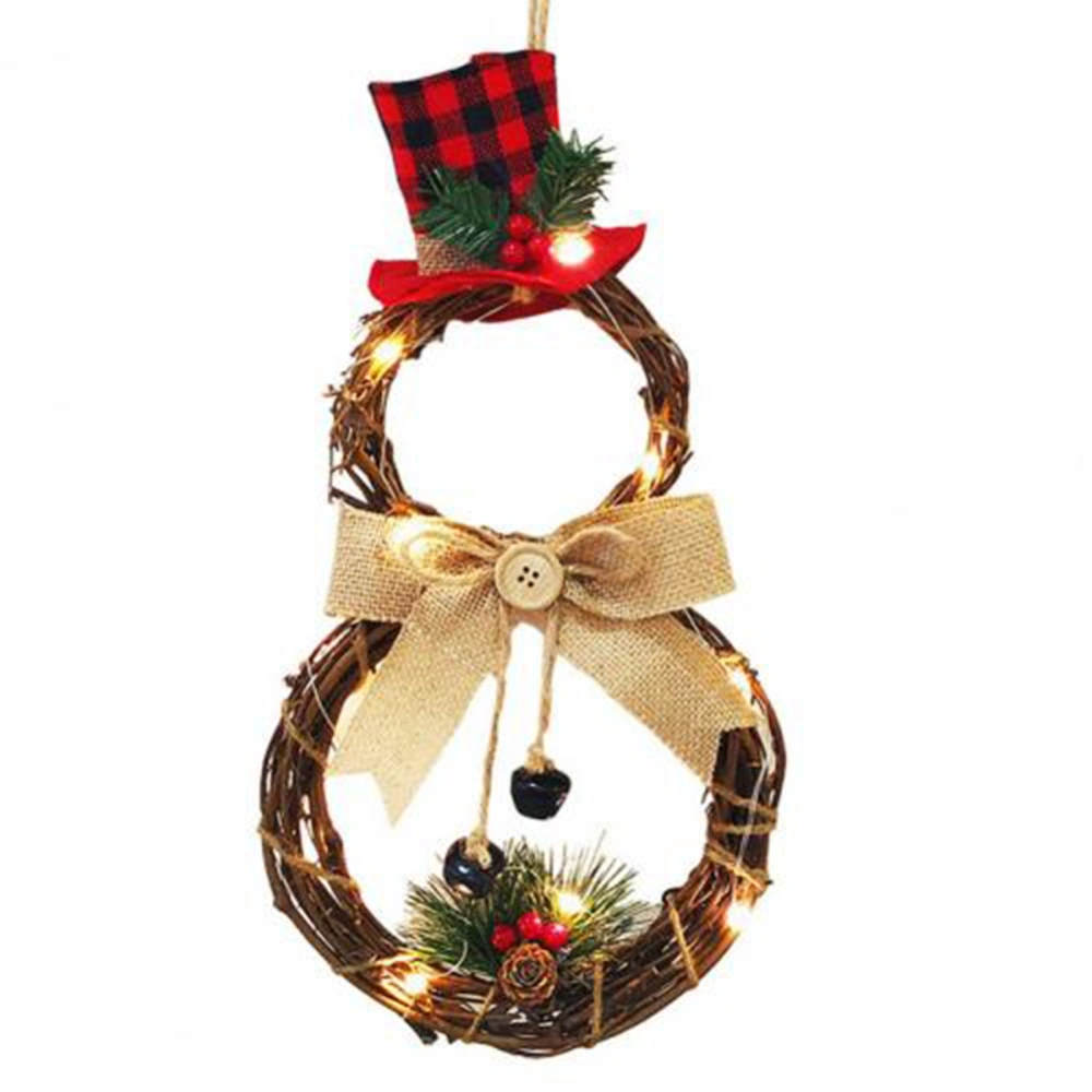 Christmas LED Wreath, Holiday Round/Triangle Hanging Decoration