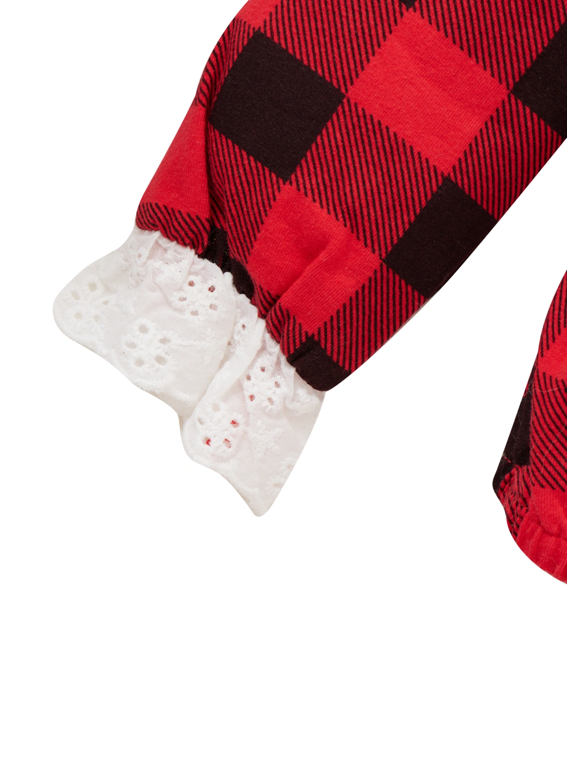 Baby Girls Clothes Set, Plaid Printed Pattern Romper and Waistband