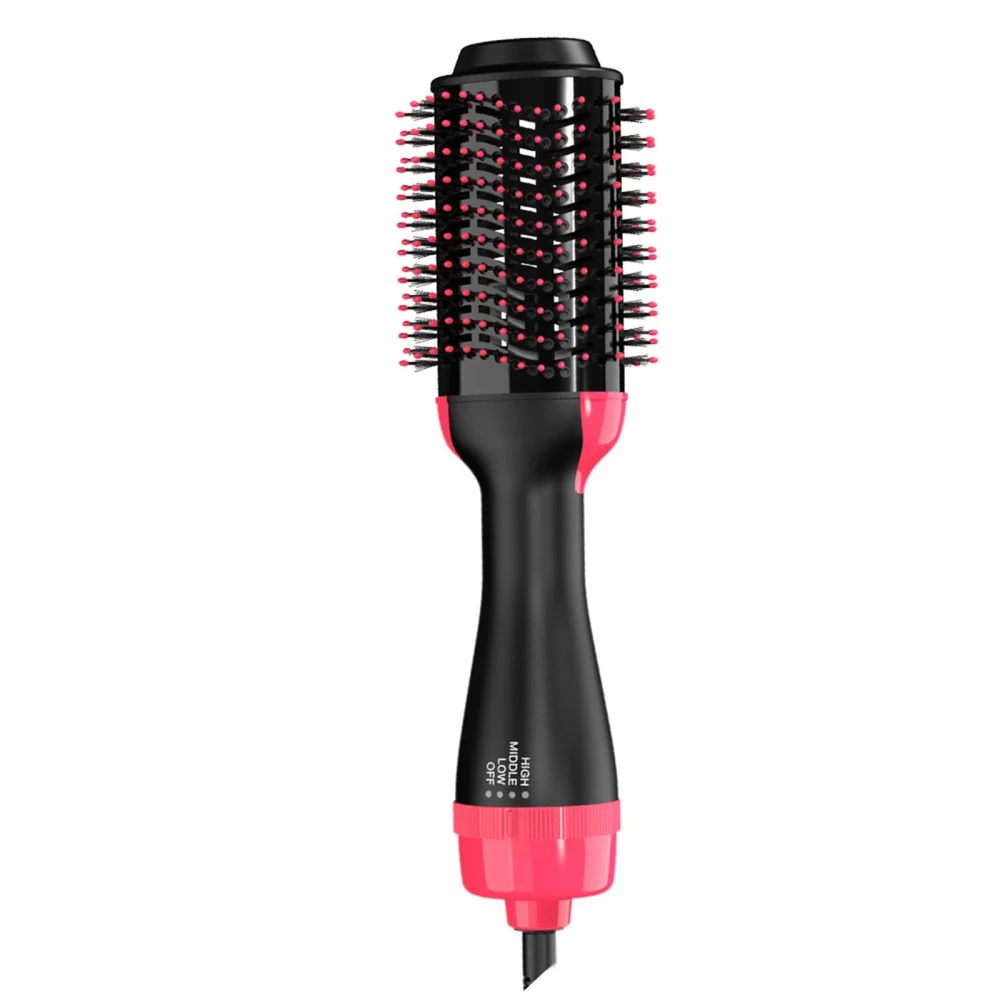 3-In-1 Hair Brush Dryer, 3 Heating Gears Hot Air Straightener Curler