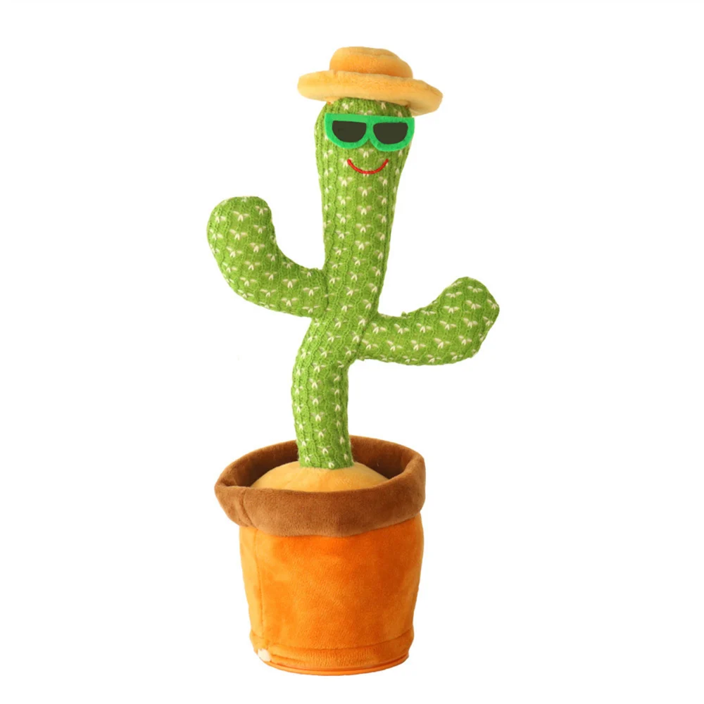 Cactus Plush Toy with Dynamic Songs, Shake Dancing Equipment