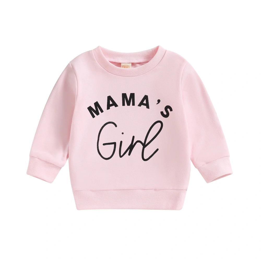 Kids Baby Sweatshirt Letter Print Long Sleeve Pullovers Autumn Tops 