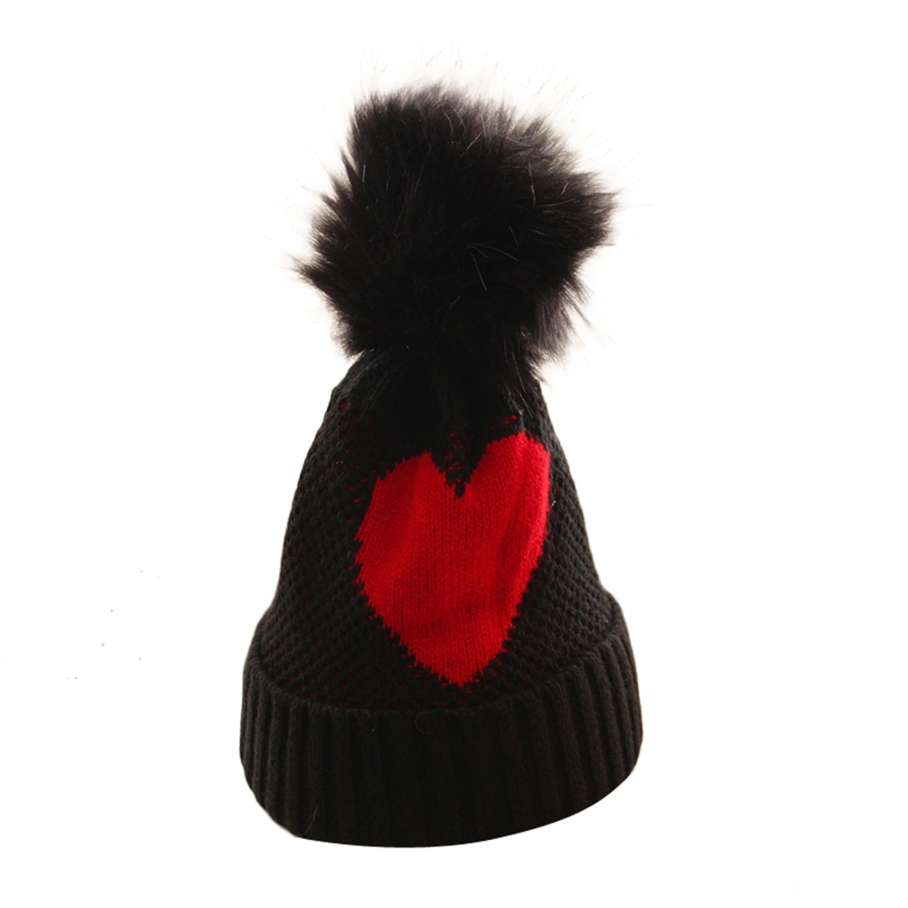 Kids Woolen Hat, Toddler Girls Loving Heart Knitted Hat Beanie