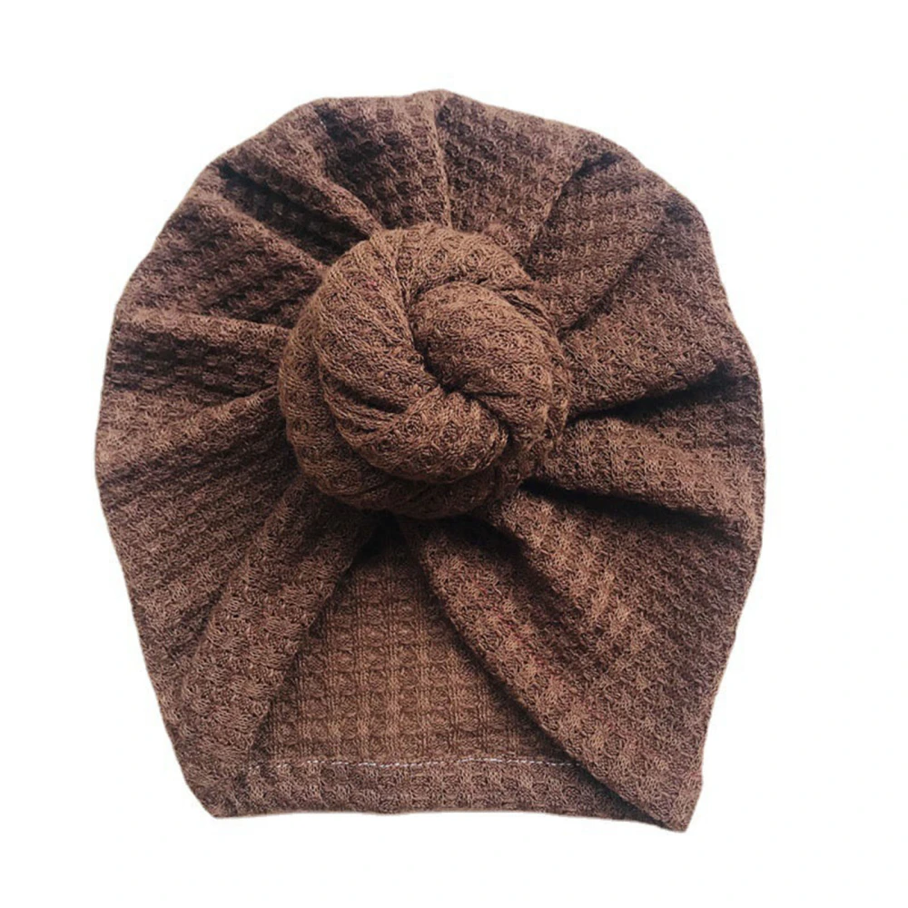 Baby Knot Turban, Soft Waffle Beanie Hat Stretchy Head Wraps