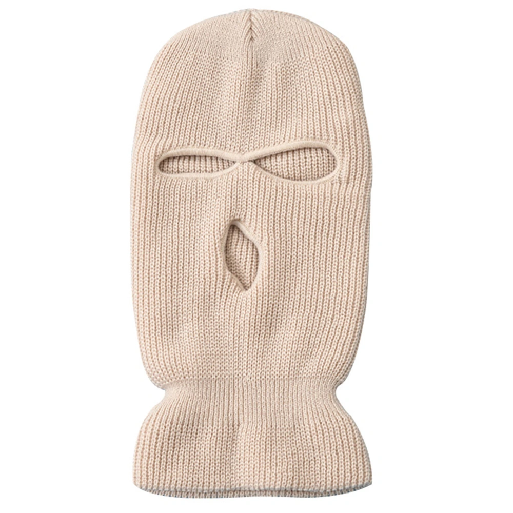 Unisex Adult Ski Mask, Autumn Winter Candy Color Thickened Three Hole