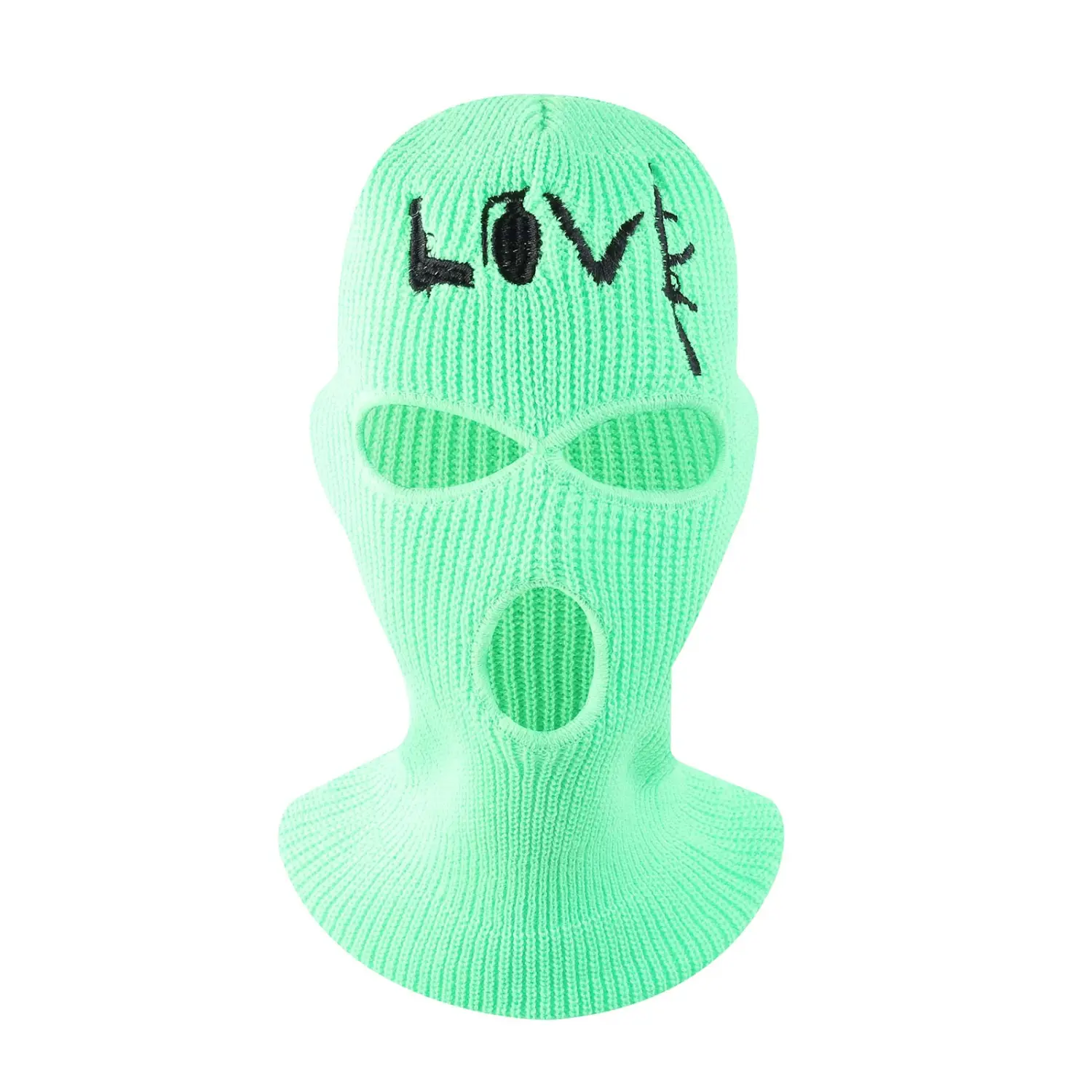 Winter Knitted Balaclava Hat, Warm Mask Ski Face Protection Headgear 