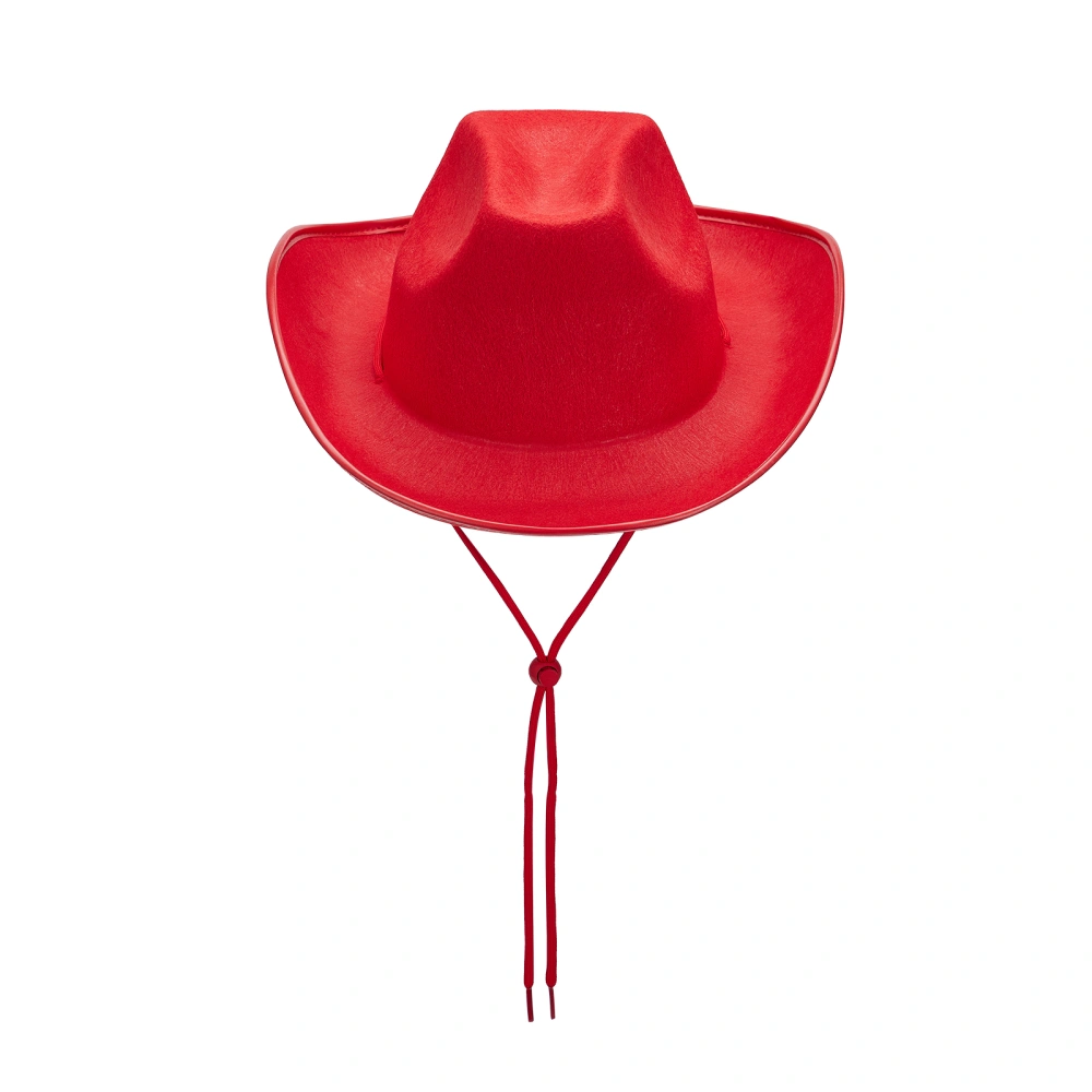 Women Men Cowboy Hat Classic Roll Up Brim Fedora Cowgirl Hat