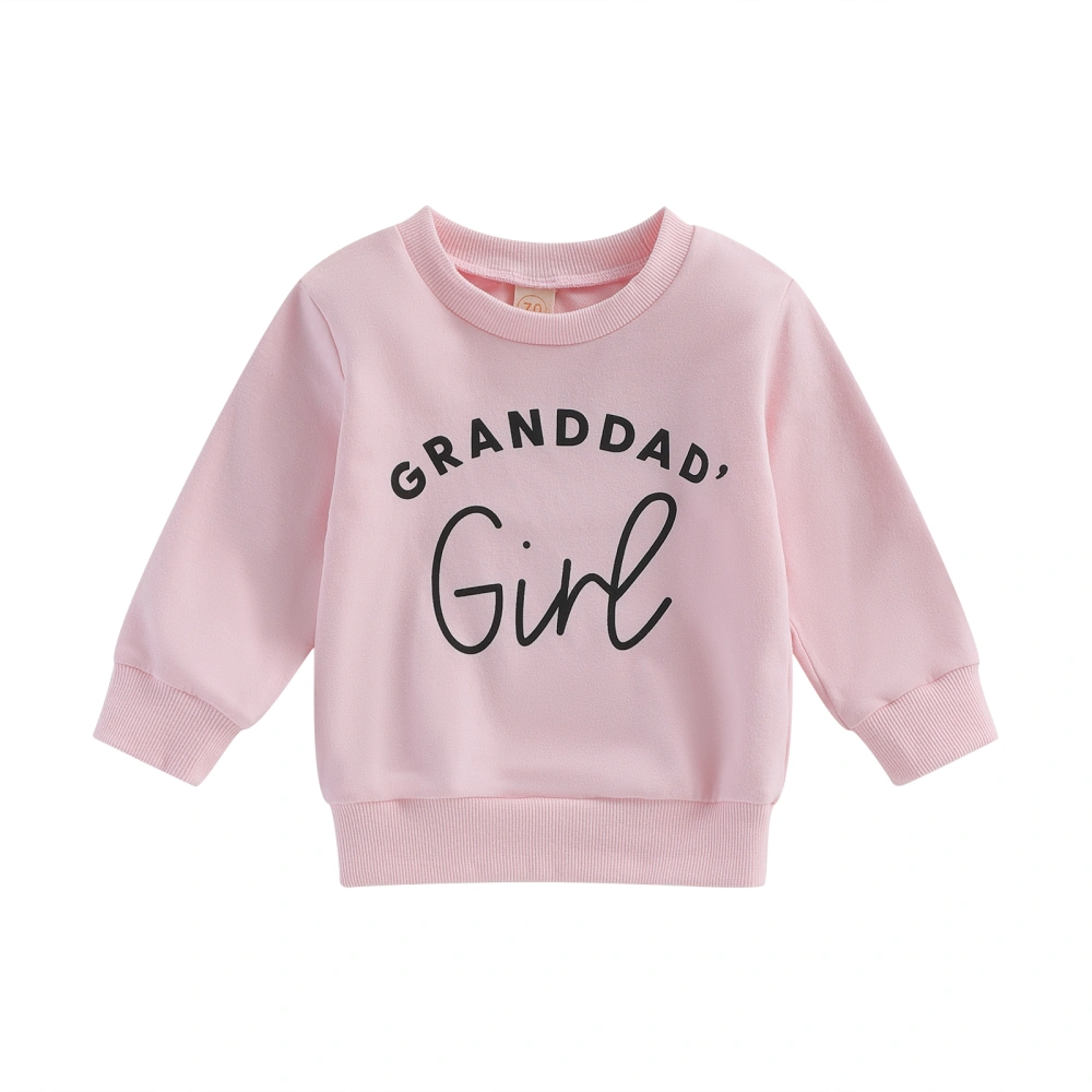 Baby Boys Girls Sweatshirts Letter Print Long Sleeve Crew Neck Tops