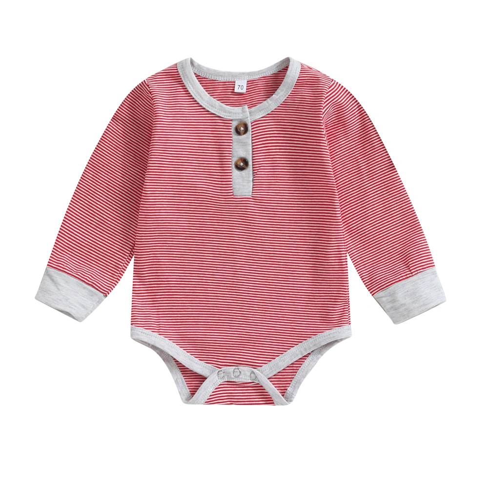 Baby Boys Girls Sweatshirts Rompers Patch Patchwork Stripe Jumpsuits