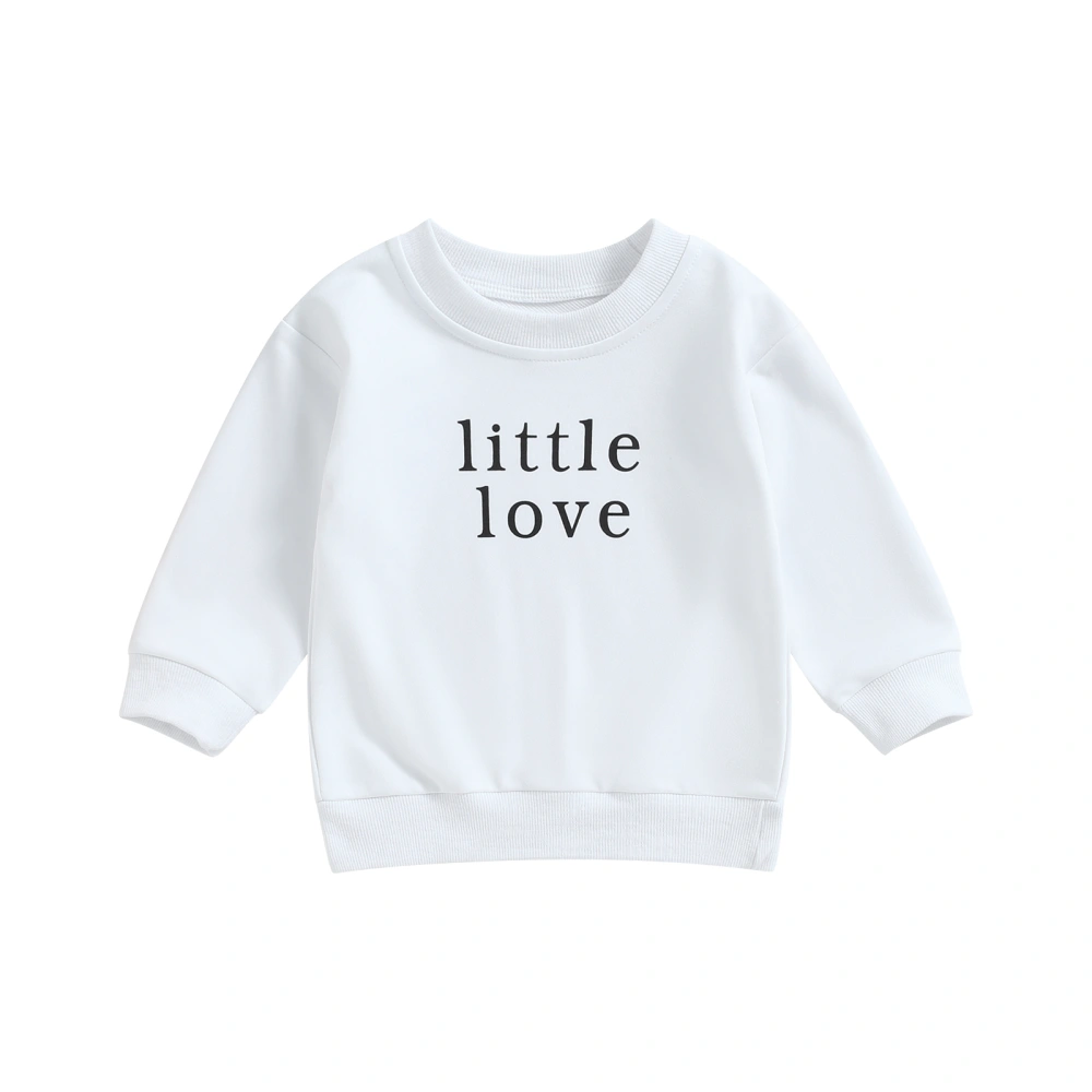 Sweatshirts for Girls Toddler Long Sleeve Letter Print Pullover Tops