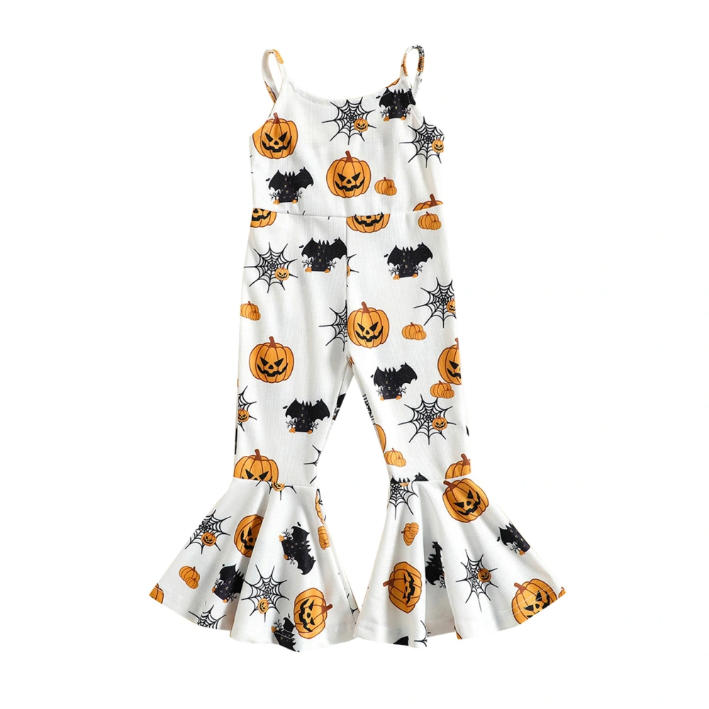 Halloween Girl Jumpsuit, Sling Straps High Waist One Piece Bodysuit