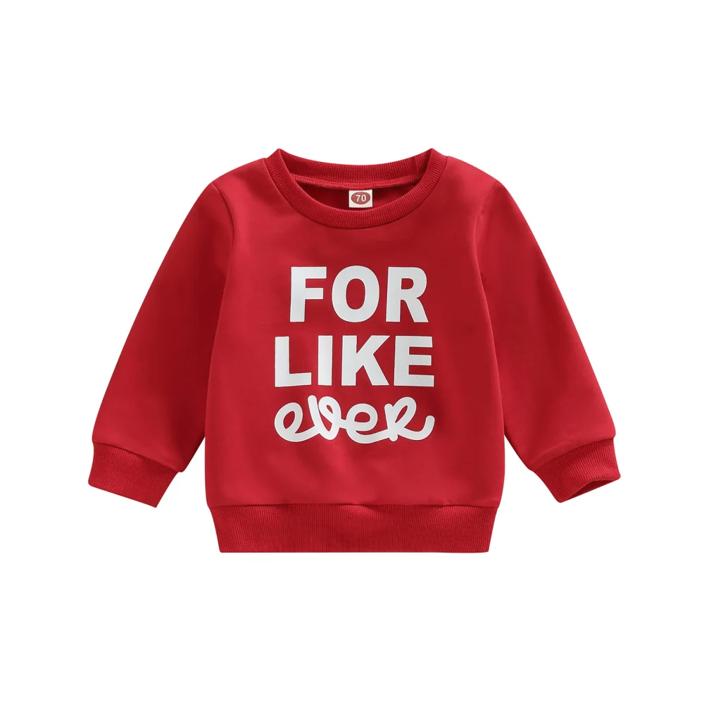 Toddler Baby Christmas Sweatshirt, Long Sleeve Letter Print Pullover