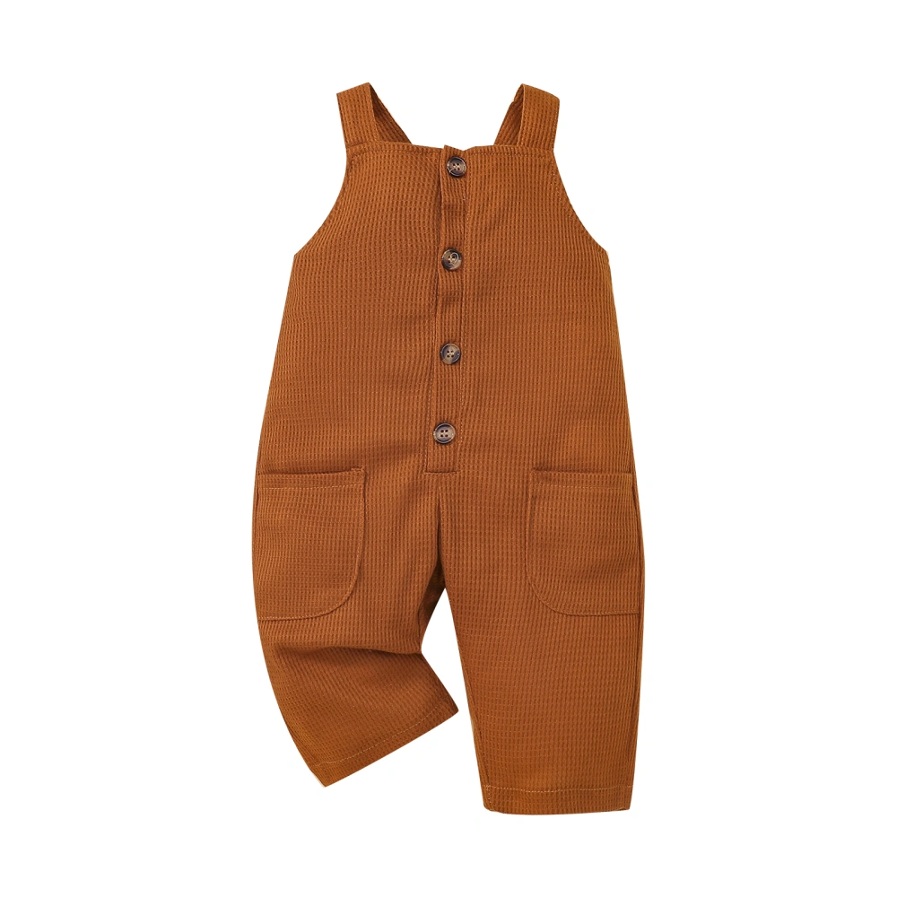 Little Boys Girls Suspender Trousers, Overalls Sleeveless Jumpsuit