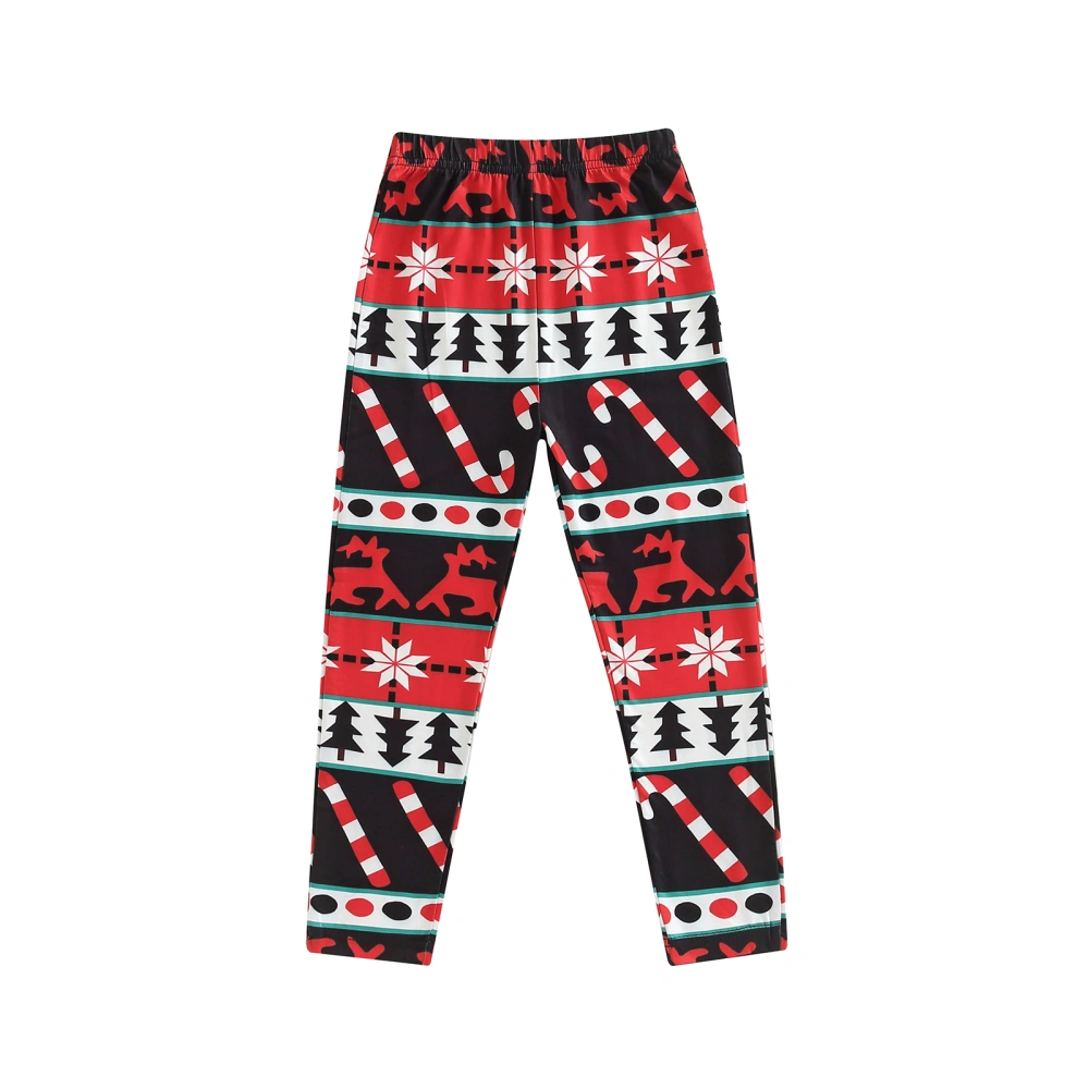 Kid Trousers Casual Party Street Christmas Print Spring Fall Pants 