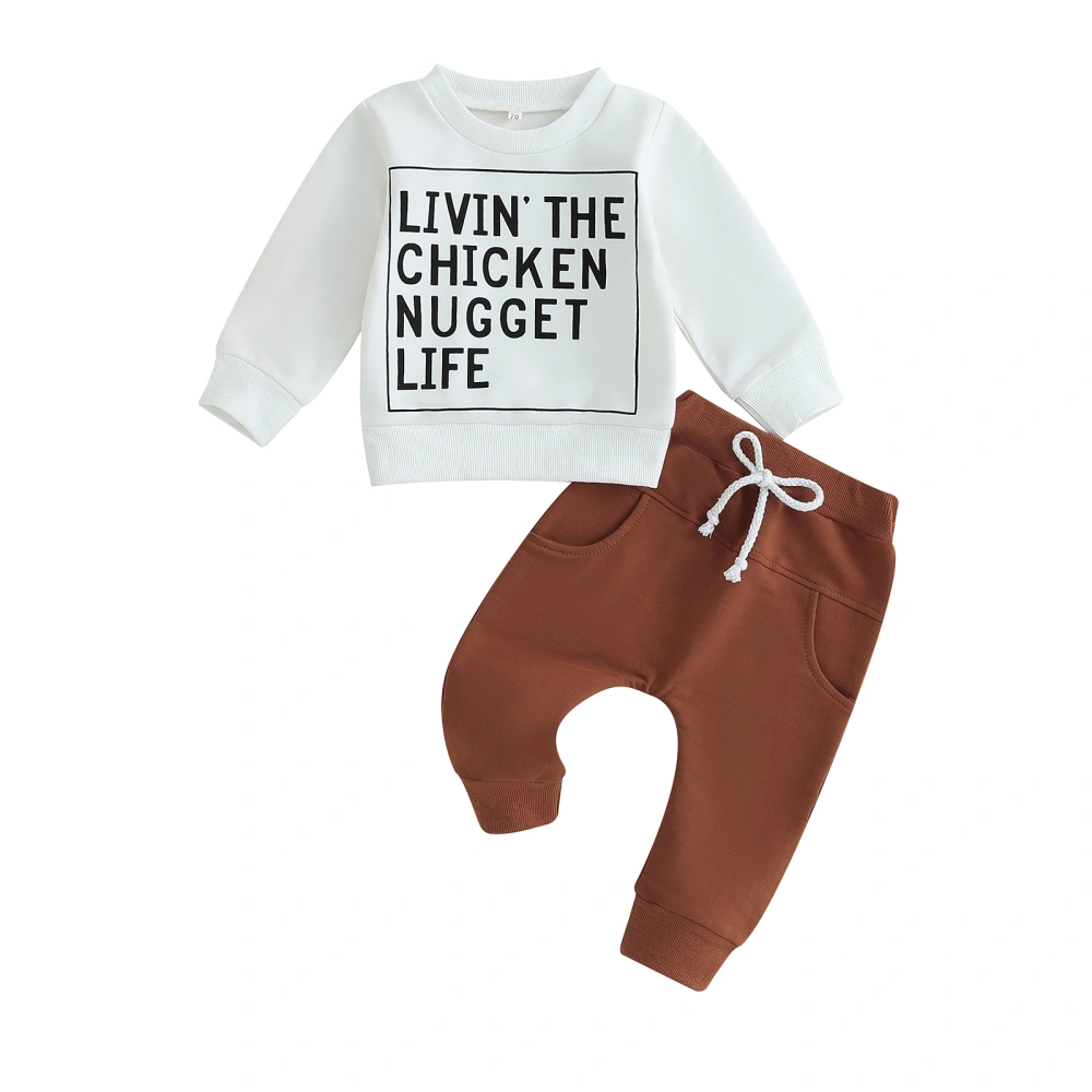 Baby Boys Easter Outfit, Long Sleeve Letters Sweatshirt Sweatpants