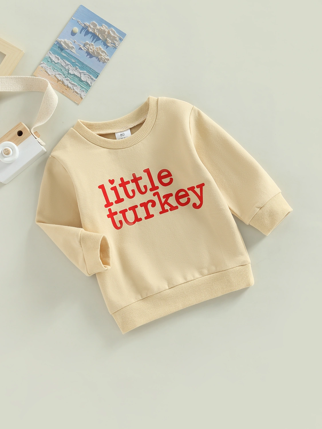 Toddler Kids Girls Boys Sweatshirts Letter Print Round Neck Hoodies