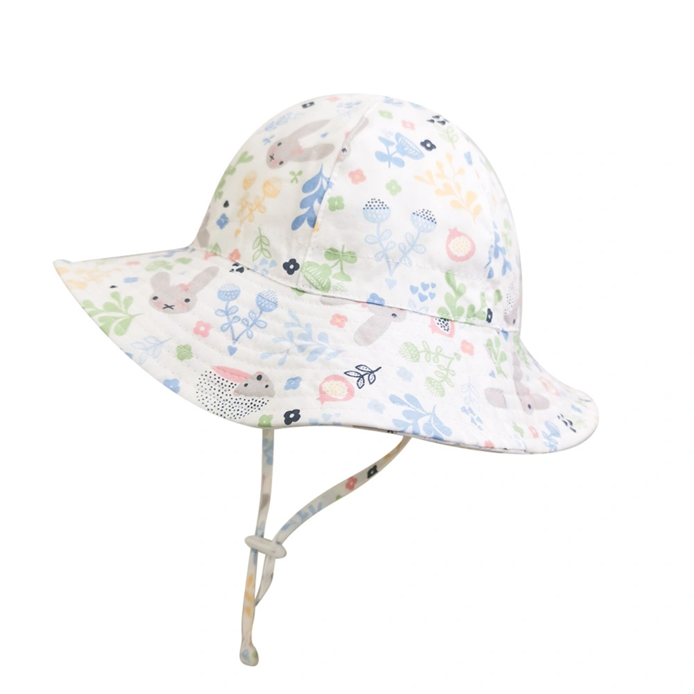 Little Girls Hat, Toddlers Printing Outdoor Sun Protection Cap