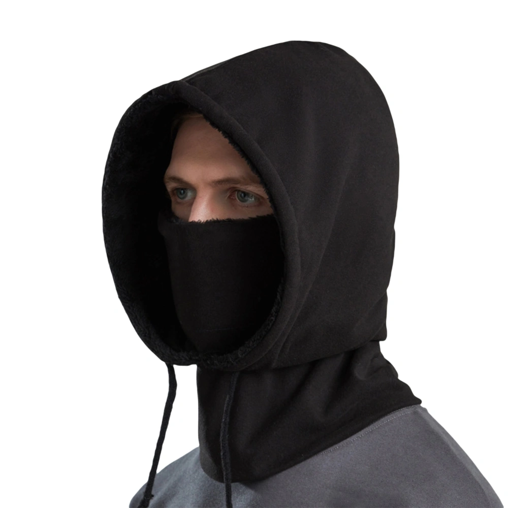 Women Men Full Face Hood, Warm Fleece Lined Balaclava Neck Gaiter