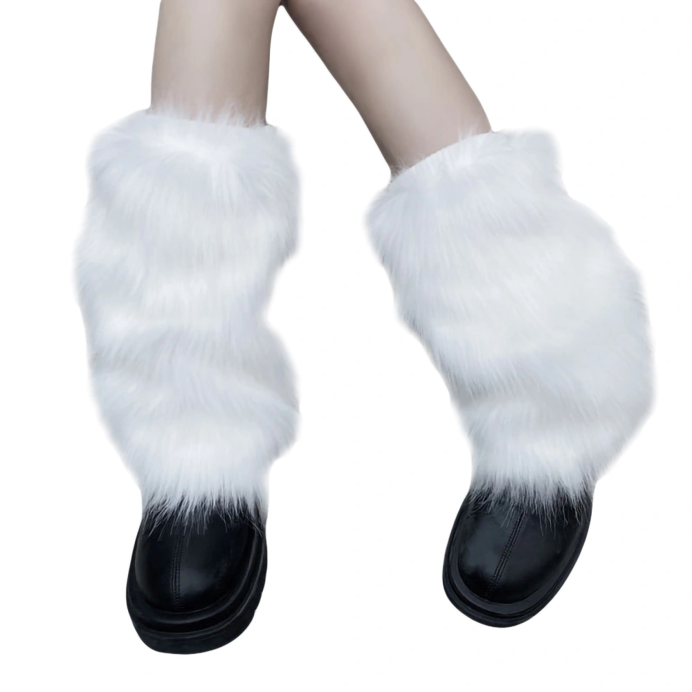 Girls Thickened Plush Stockings, Ladies Leg Warmer Cosplay Outfit