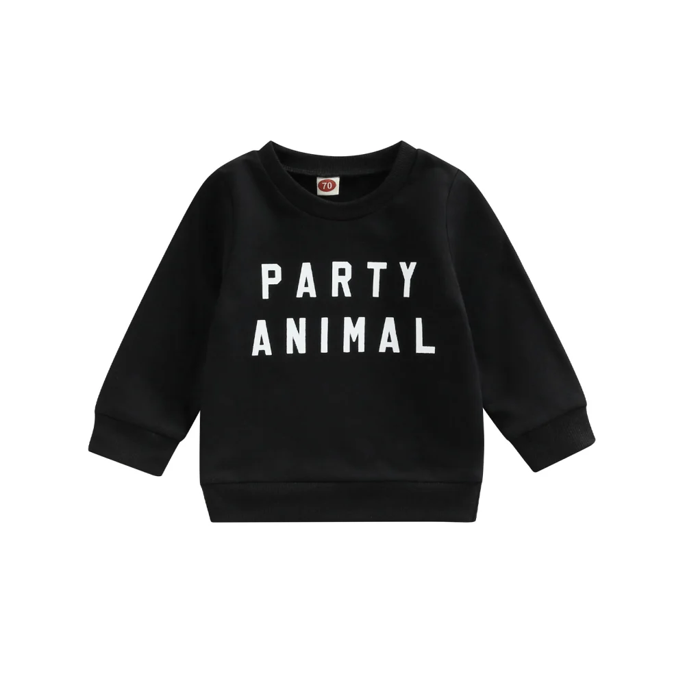 Baby Boys Spring Long Sleeve O Neck Letter Print Sweatshirts