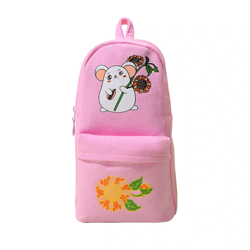 Toddlers Cartoon Pencil Case, Printing Schoolbag Shape Pen Bag