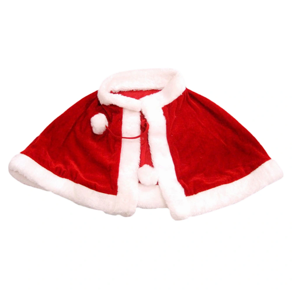 Adult Children Christmas Cape Christmas Santa Claus Costume Cloak