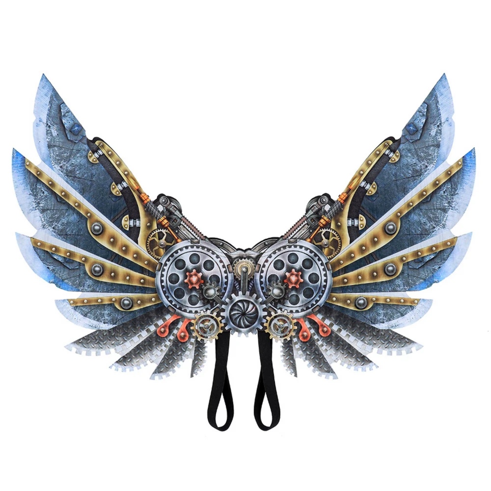 Punk Wing for Cosplay, 3D Mechanical Print Wing with Shoulder Straps