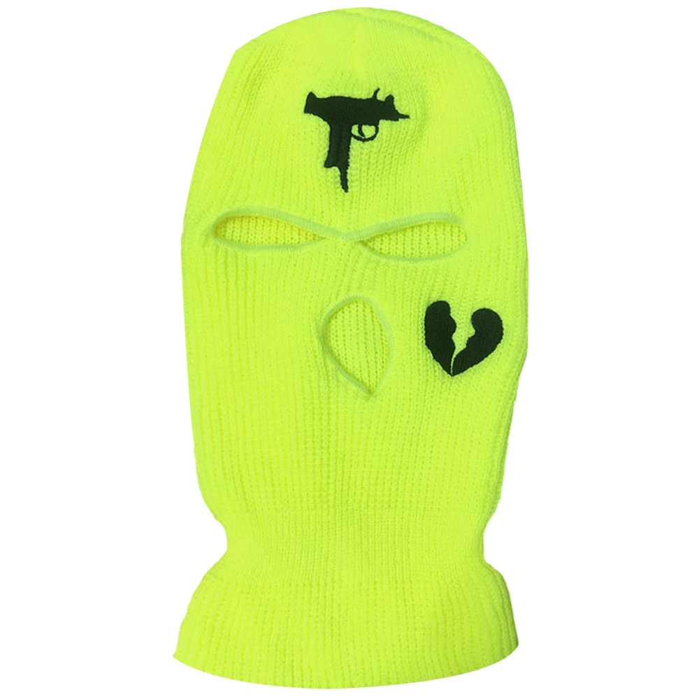 3-Hole Full Face Cover, Thermal Knit Ski Mask Winter Balaclava Cap