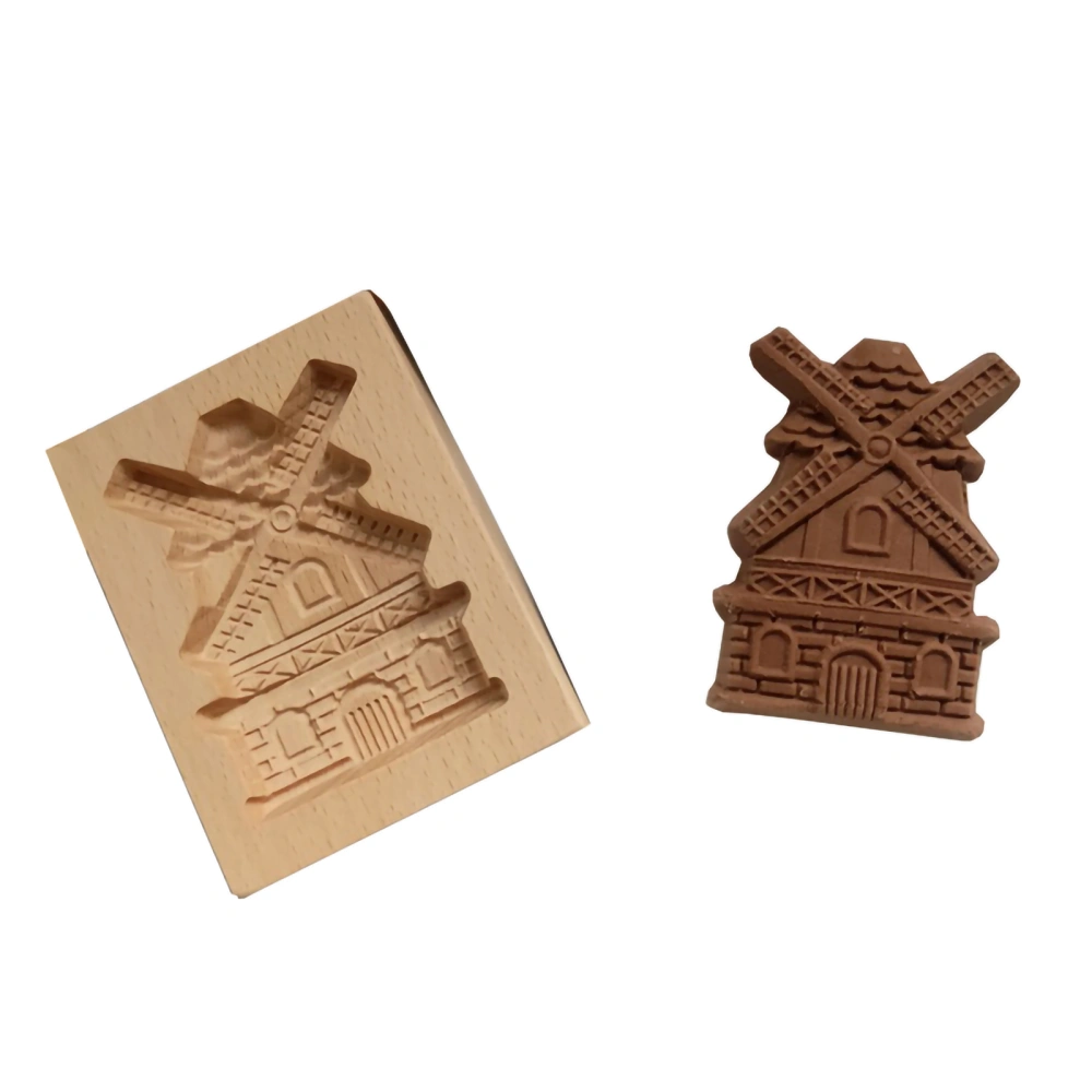 Cookie Cutter Embossing Mold Funny Wooden Cookie Molds for Baking