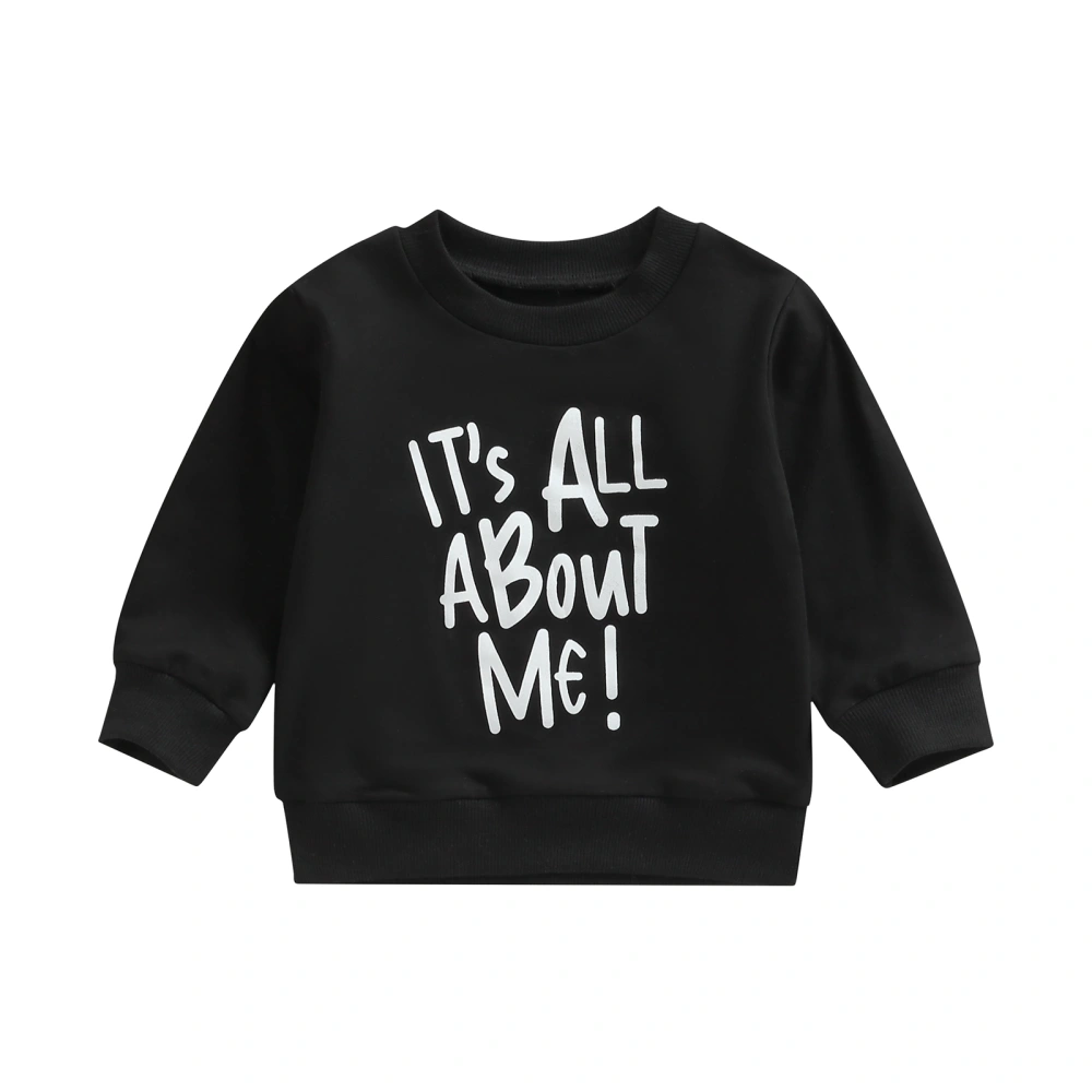 Toddler Autumn Long Sleeve O Neck Letter Print Casual Sweatshirt