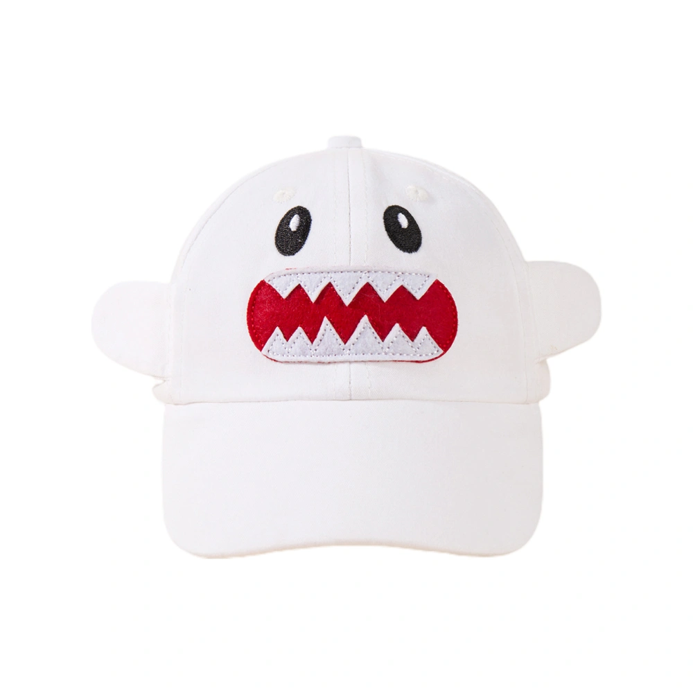 Baby Baseball Cap Shark Mouth Embroidery Sun Hat with Cute Ears 