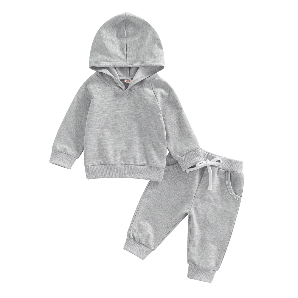 Baby Girls Boys Sportswear Outfit Pullover Hoodie Sweatshirt and Pants