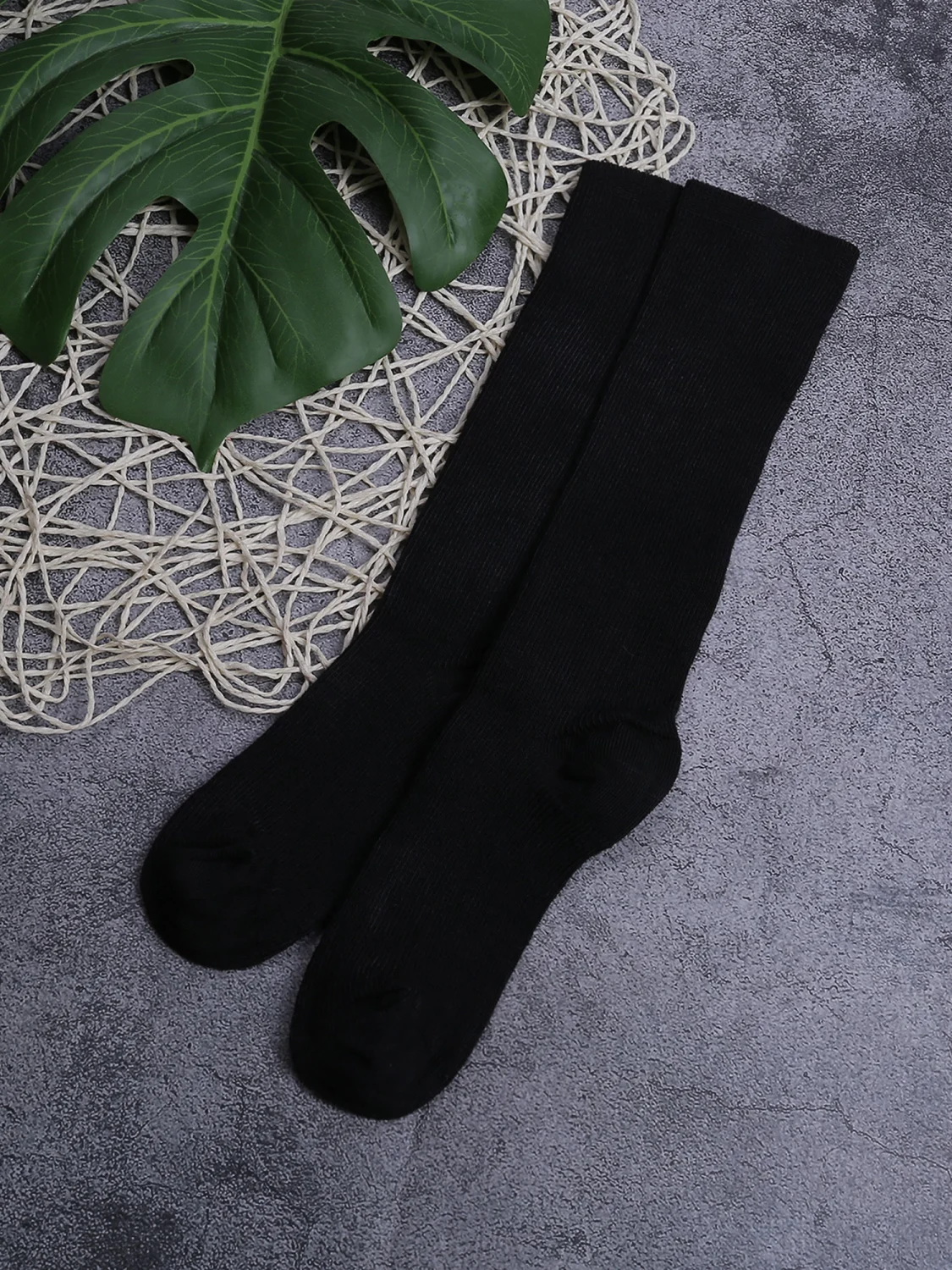 Female Cotton Stocking, Solid Color Long Tube Socks Loose Socks