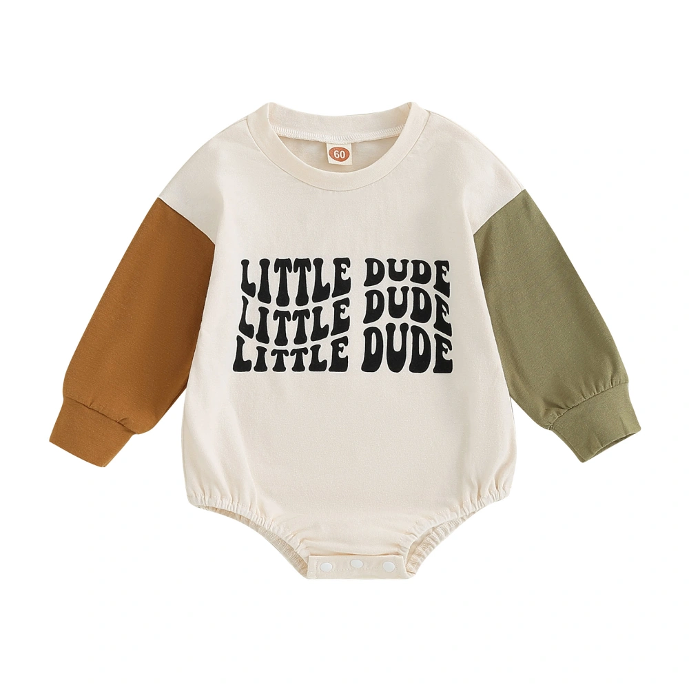 Baby Boys Girls Sweatshirts Rompers Letter Print Infant Jumpsuits